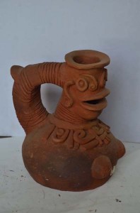 decorative kettle with human face (sm)