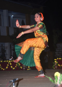Student of Nruthyalaya performing Bharatanatyam