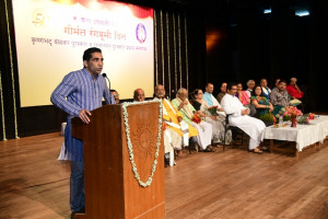 Chairman Shri. Govind Gaude addressing the audience