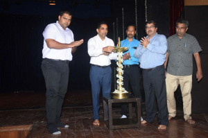 Inaguration of the Pravah Festival by Shri. Govind Gaude, Hon'ble Minister for Art & Culture & Chairman of Kala Academy Goa